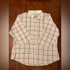 Tabi Shirt Black Pink Check  XL